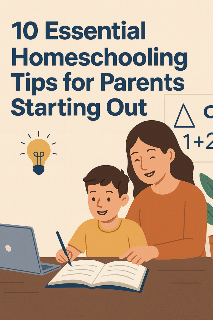 Top 10 Tips for New Homeschooling Parents